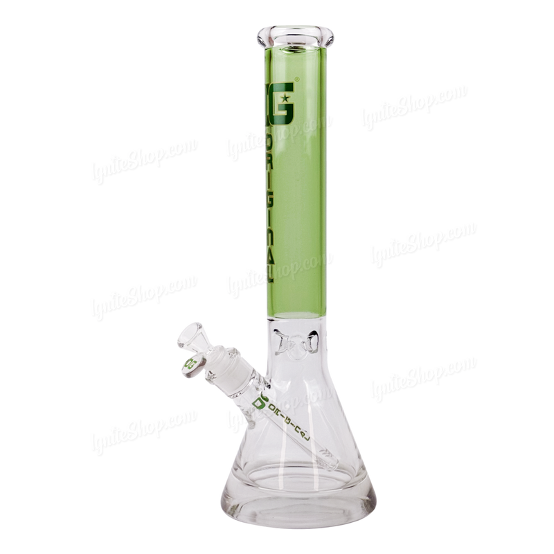 OG Original Glass 10mm Base 16Inches Beaker OG639 - GREEN