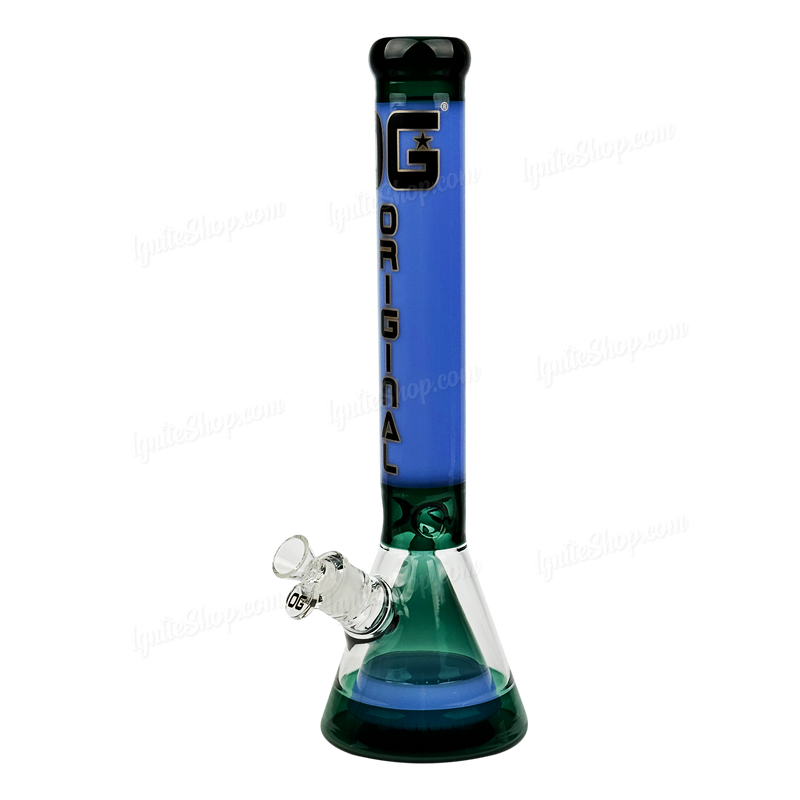 OG Original Glass 16.5inches Beaker In Beaker OG646 - JADE BLUE