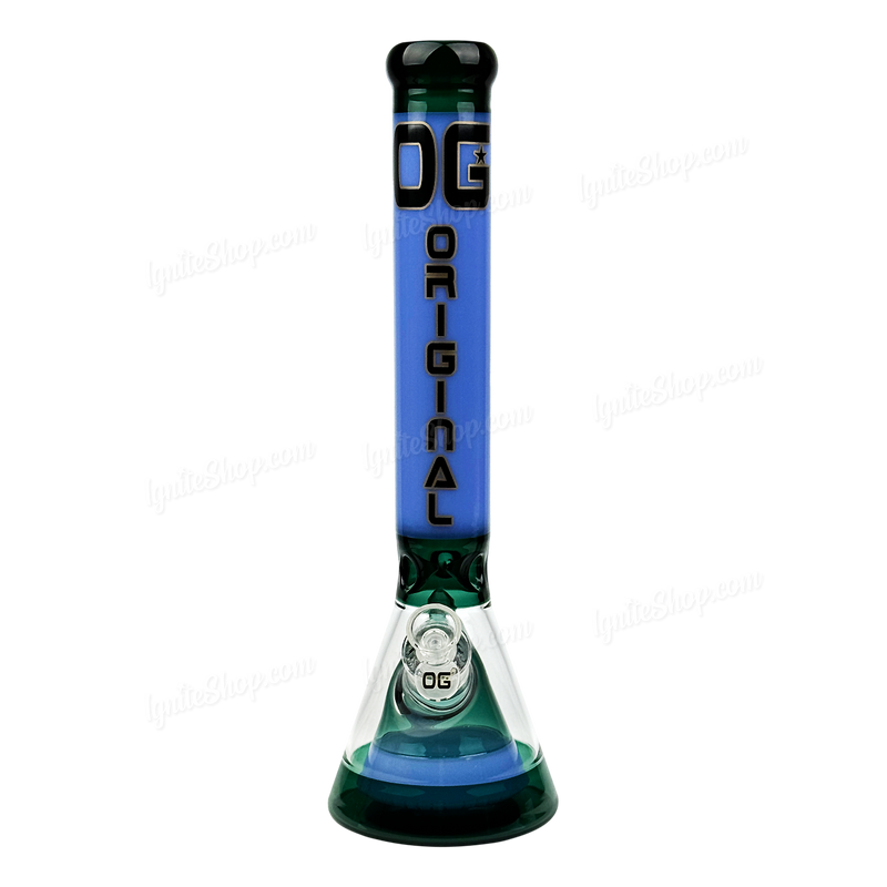 OG Original Glass 16.5inches Beaker In Beaker OG646 - JADE BLUE