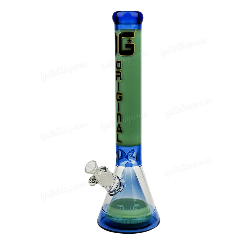 OG Original Glass 16.5inches Beaker In Beaker OG646 - JADE GREEN