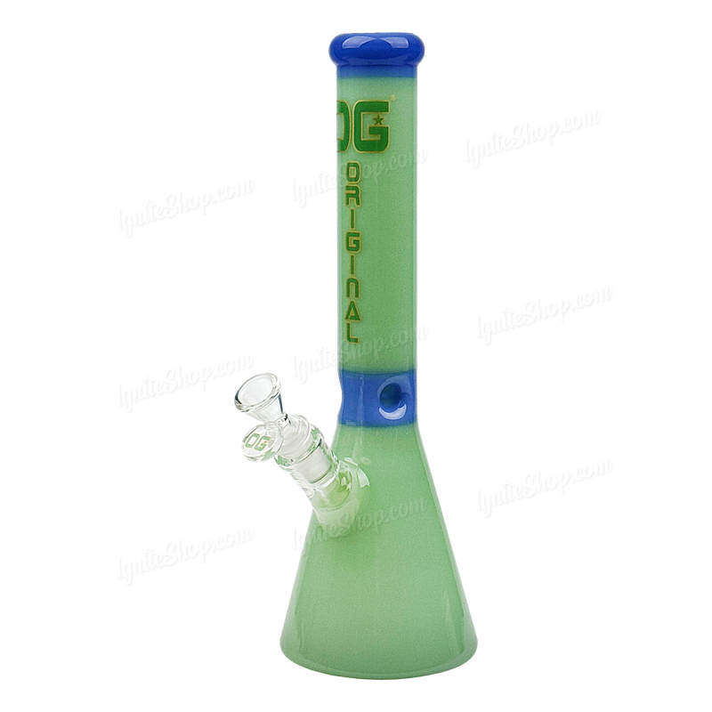 OG Original Glass 13inches Full Color Beaker OG648 - JADE GREEN