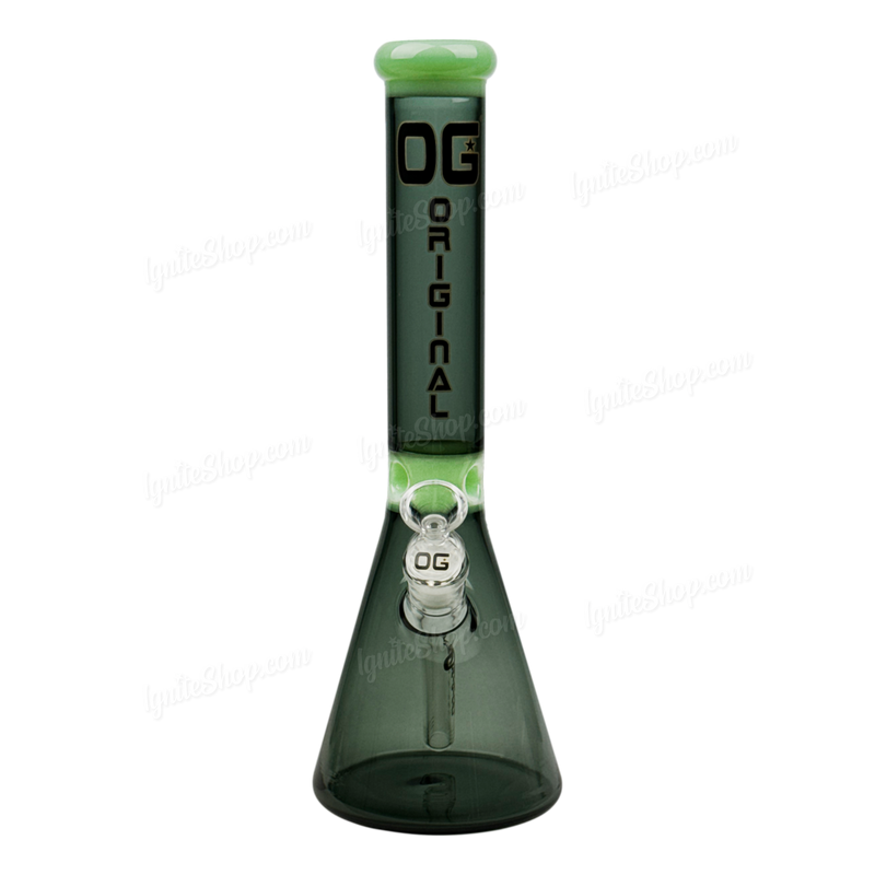 OG Original Glass 13inches Full Color Beaker OG648 - TRANS BLACK