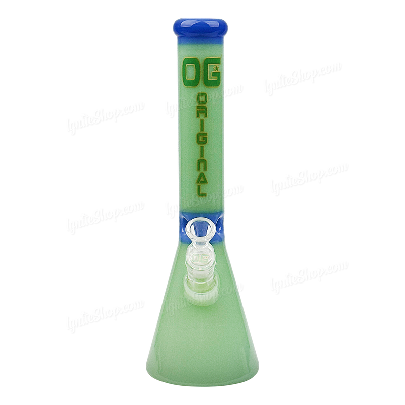 OG Original Glass 13inches Full Color Beaker OG648 - JADE GREEN