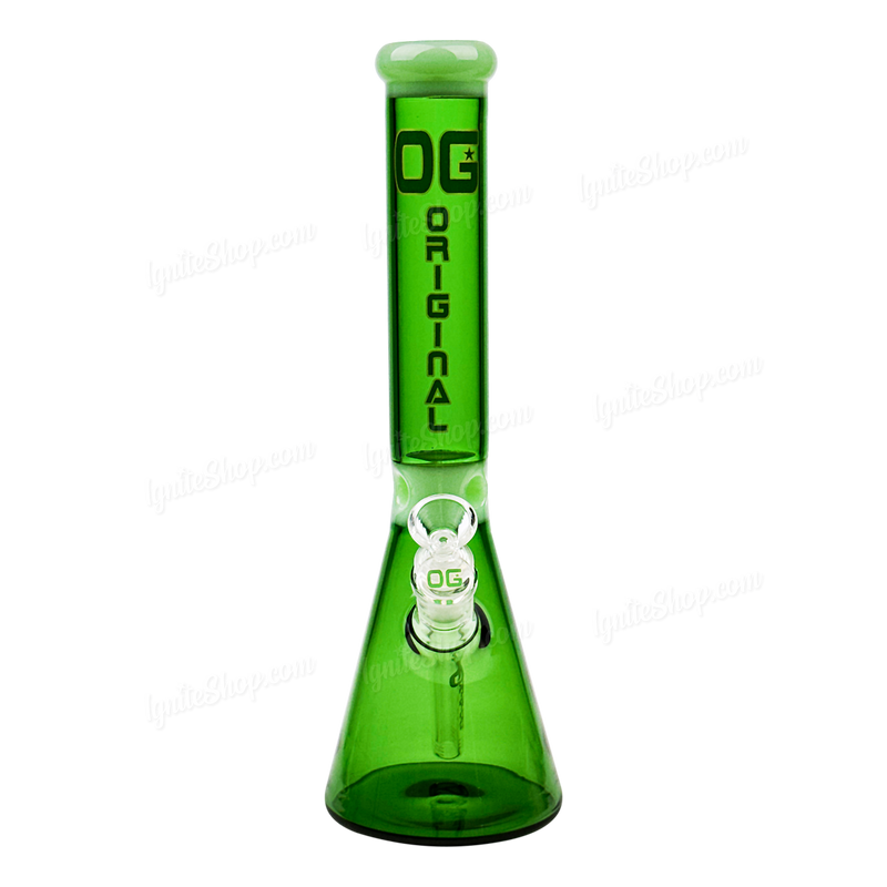 OG Original Glass 13inches Full Color Beaker OG648 - GREEN