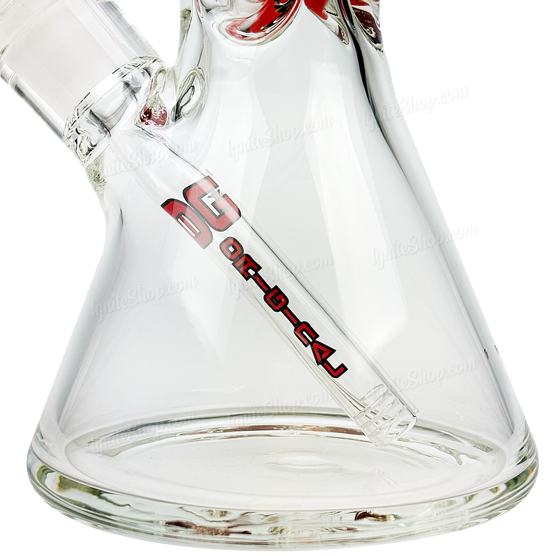 OG Original Glass 16inches 9mm Color Logo Beaker OG656 - RED