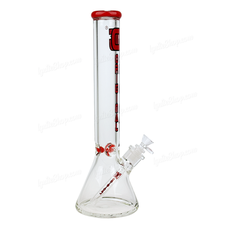 OG Original Glass 16inches 9mm Color Logo Beaker OG656 - RED