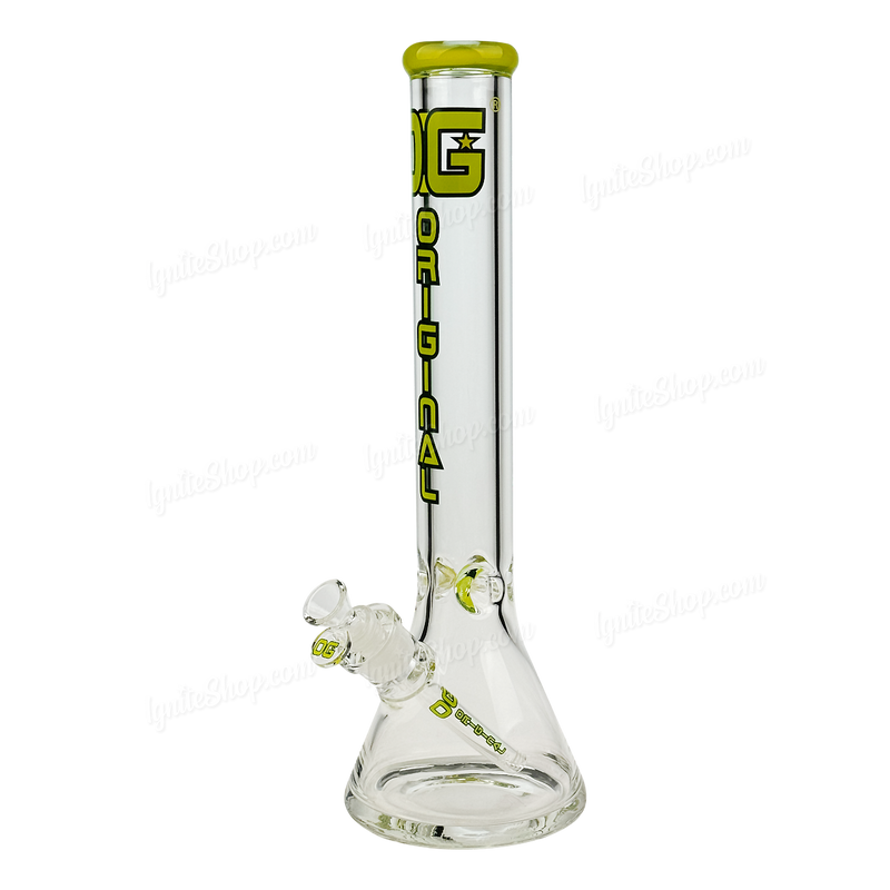 OG Original Glass 16inches 9mm Color Logo Beaker OG656 - GREEN