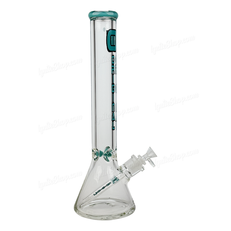 OG Original Glass 16inches 9mm Color Logo Beaker OG656 - LIGHT BLUE