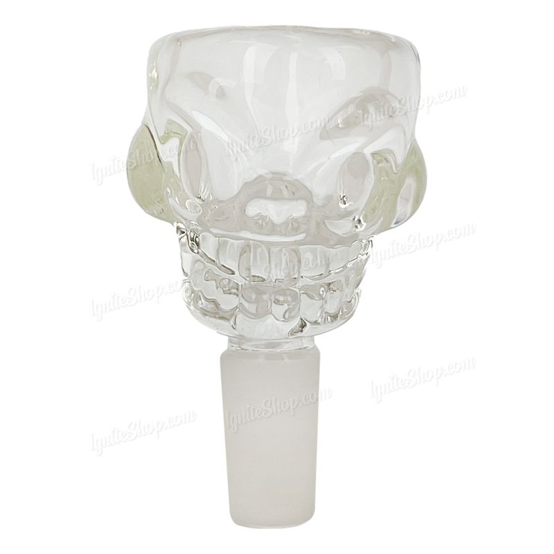 Skull Shape Thick glass bowl 14mm - CLEAR