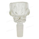 Skull Shape Thick glass bowl 14mm - CLEAR