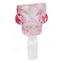Skull Shape Thick glass bowl 14mm - PINK