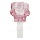 Skull Shape Thick glass bowl 14mm - PINK