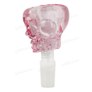 Skull Shape Thick glass bowl 14mm - PINK