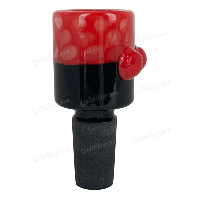 Black & Color Bubble Bucket Bowl 14mm - RED