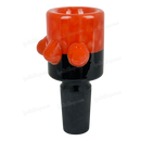 Black & Color Bubble Bucket Bowl 14mm - ORANGE