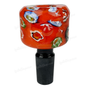 Hand Painted Flower Pattern Bowl OG029 - ORANGE