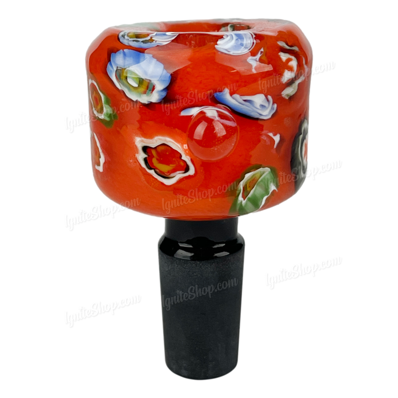 Hand Painted Flower Pattern Bowl OG029 - ORANGE