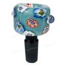 Hand Painted Flower Pattern Bowl OG029 - LIGHT BLUE