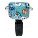 Hand Painted Flower Pattern Bowl OG029 - LIGHT BLUE