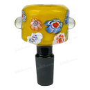 Hand Painted Flower Pattern Bowl OG029 - YELLOW