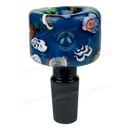 Hand Painted Flower Pattern Bowl OG029 - BLUE