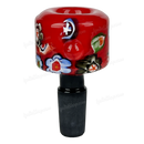 Hand Painted Flower Pattern Bowl OG029 - RED