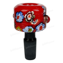 Hand Painted Flower Pattern Bowl OG029 - RED