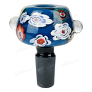 Hand Painted Flower Pattern Bowl OG028 - BLUE