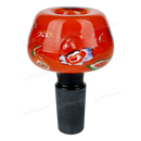 Hand Painted Flower Pattern Bowl OG028 - ORANGE