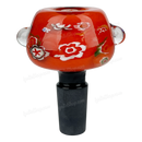 Hand Painted Flower Pattern Bowl OG028 - ORANGE