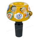 Hand Painted Flower Pattern Bowl OG028 - YELLOW