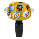 Hand Painted Flower Pattern Bowl OG028 - YELLOW