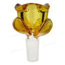 ROSE shape glass large bowl 2 1/2 inches 14mm - GOLD