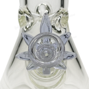 Leaf Shape Handle Bowl Piece Thick Glass 14mm - PURPLE