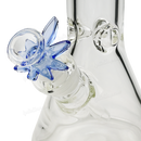 Leaf Shape Handle Bowl Piece Thick Glass 14mm - BLUE