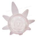 Leaf Shape Handle Bowl Piece Thick Glass 14mm - PINK