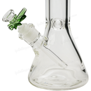 Leaf Shape Handle Bowl Piece Thick Glass 14mm - GREEN