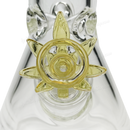 Leaf Shape Handle Bowl Piece Thick Glass 14mm - GOLD