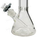 Leaf Shape Handle Bowl Piece Thick Glass 14mm - TRANS BLACK