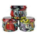 Diamond Cut Grinder Sugar Skull Pattern 4 Layers 60mm - FG63100 B