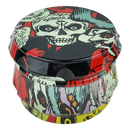 Diamond Cut Grinder Sugar Skull Pattern 4 Layers 60mm - FG63100 B