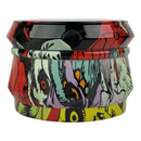 Diamond Cut Grinder Sugar Skull Pattern 4 Layers 60mm - FG63100 B