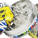 Diamond Cut Grinder Sugar Skull Pattern 4 Layers 60mm - FG63100 C