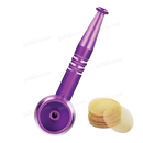 Screw On Smoking Pipe 4 inches with Free Metal Screen - PURPLE