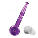 Screw On Smoking Pipe 4 inches with Free Metal Screen - PURPLE