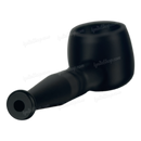 Screw On Smoking Pipe 4 inches with Free Metal Screen - BLACK