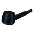 Screw On Smoking Pipe 4 inches with Free Metal Screen - BLACK