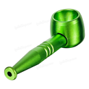 Screw On Smoking Pipe 4 inches with Free Metal Screen - GREEN