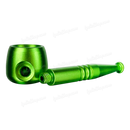 Screw On Smoking Pipe 4 inches with Free Metal Screen - GREEN