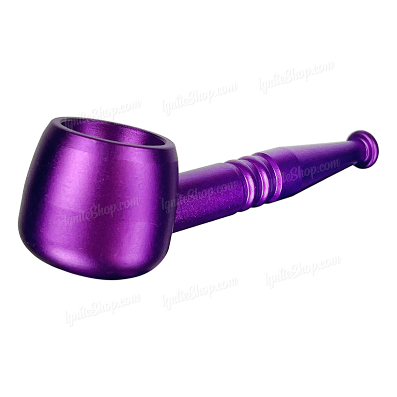 Screw On Smoking Pipe 4 inches with Free Metal Screen - PURPLE